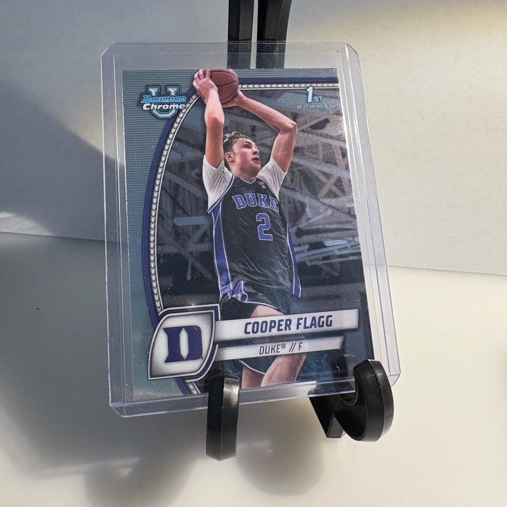 2024-25 Bowman Chrome U “Cooper Flagg” 1st Bowman Basketball Card #1 Draft Pick